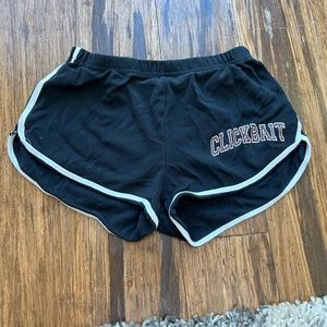 Black Clickbait David Dobrik Merch Shorts Size: S